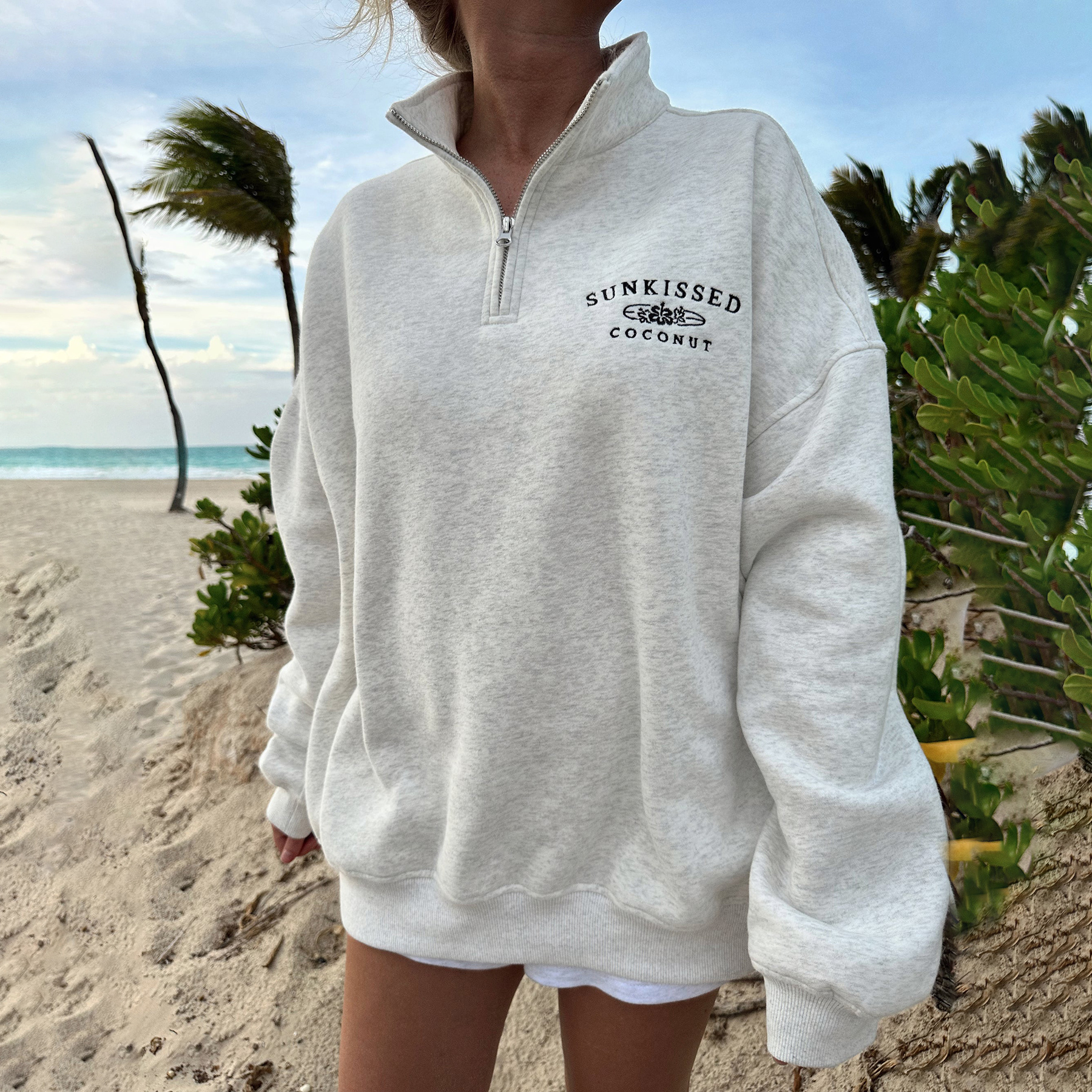 Girl's QUARTER ZIP SWEATSHIRT