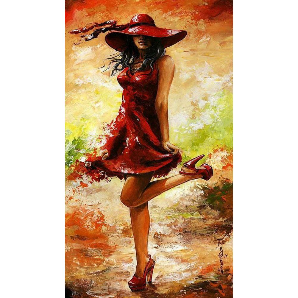 

50*30CM-Beauty-Round Drill Diamond Painting, 501 Original