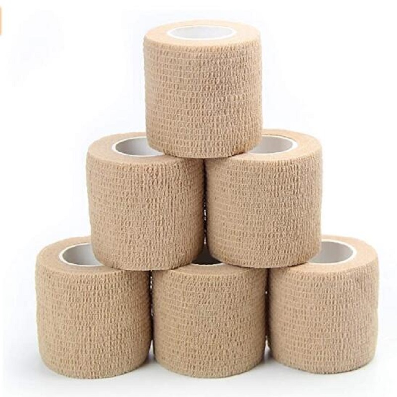 

6 Rolls Self Adhesive Elastic Bandage Emergency Knee Wrist Ankle Wrap Tape, 501 Original