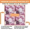 Piles de livres ensoleill&eacute;es kits de peinture diamant &agrave; perceuse carr&eacute;e compl&egrave;te DIY 5D pour adultes d&eacute;butants d&eacute;coration int&eacute;rieure peintures diamants art de pierres pr&eacute;cieuses 35x35cm