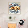 Sleeping Golden Retriever-11CT Stamped Cross Stitch 40*40cm tapestrymarket