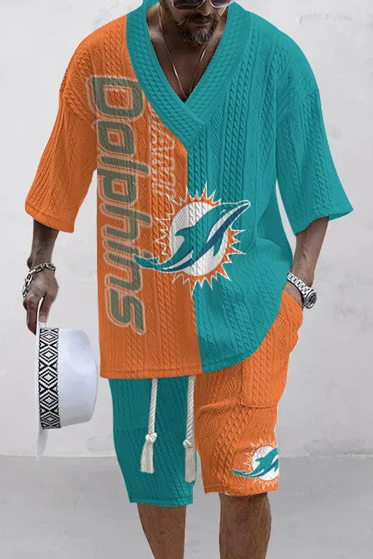 Miami Dolphins  Limited Edition Top And Shorts Two-Piece Suits