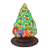 Wooden Desktop Diamond Art Kits Xmas Tree Diamond Painting Desktop Ornaments Kit