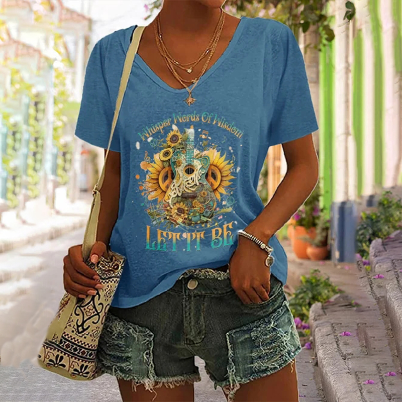 Whisper Words Of Wisdom Let It Be Printed T-Shirt wearshes