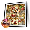 Christmas Deer - Diamond Painting - Partial Special Shaped Drill(Canvas|30*30cm)