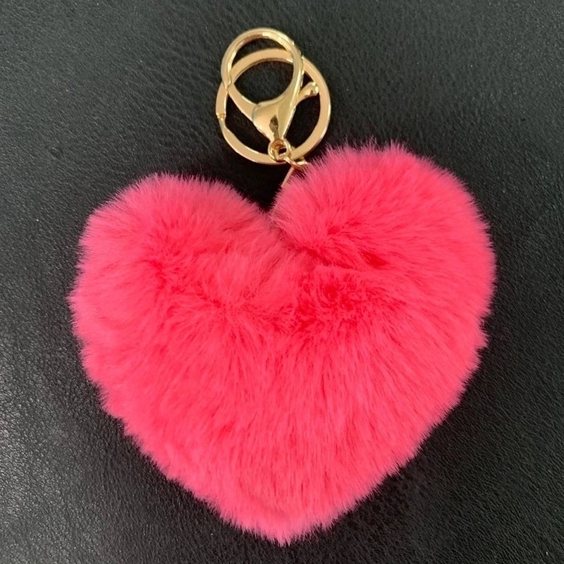 1 Piece Fashion Heart Shape Metal Unisex Bag Pendant Keychain