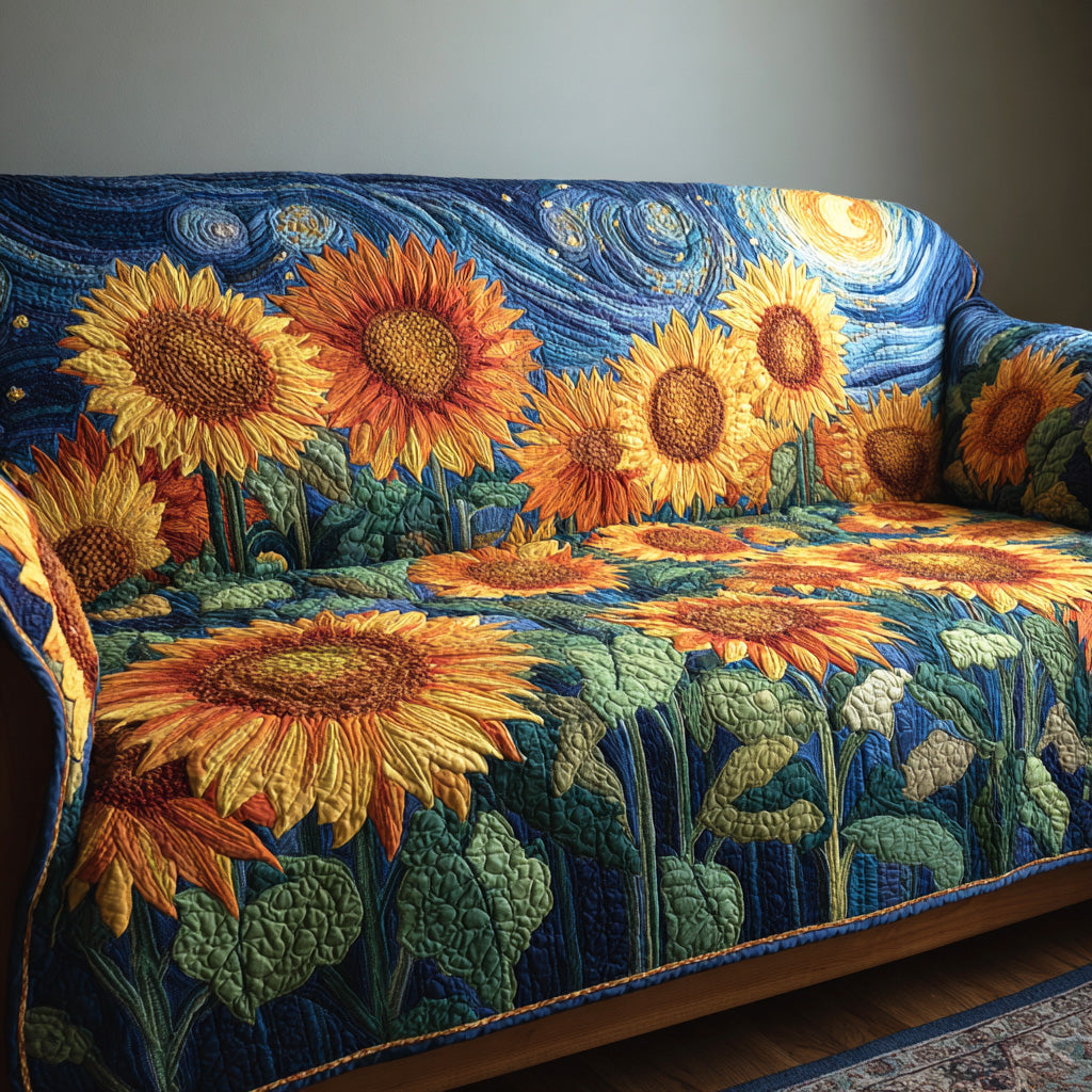 Sunny Meadow Quilted Sofa Cover NCU0TD1964 everthome