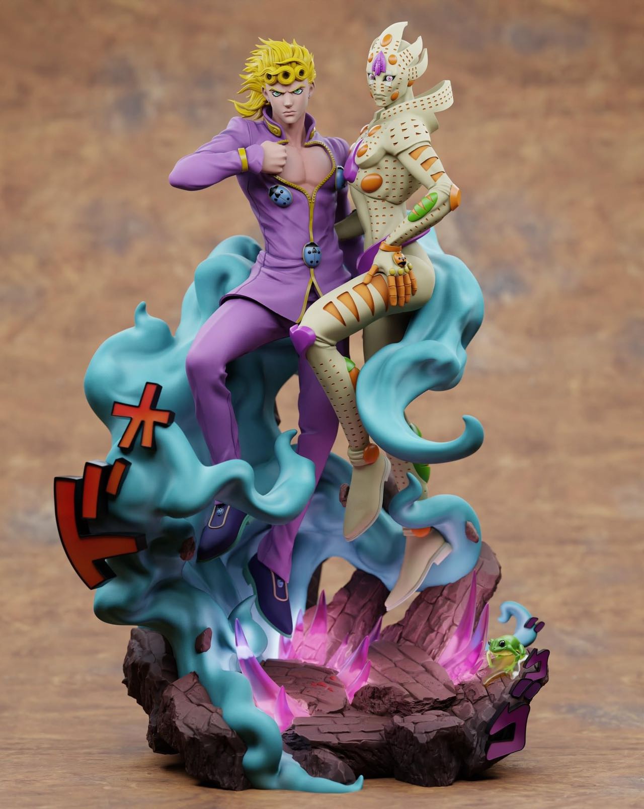 Jojo Anime Stand Figure Original Poses Guīdo Mista Giorno Giovanna