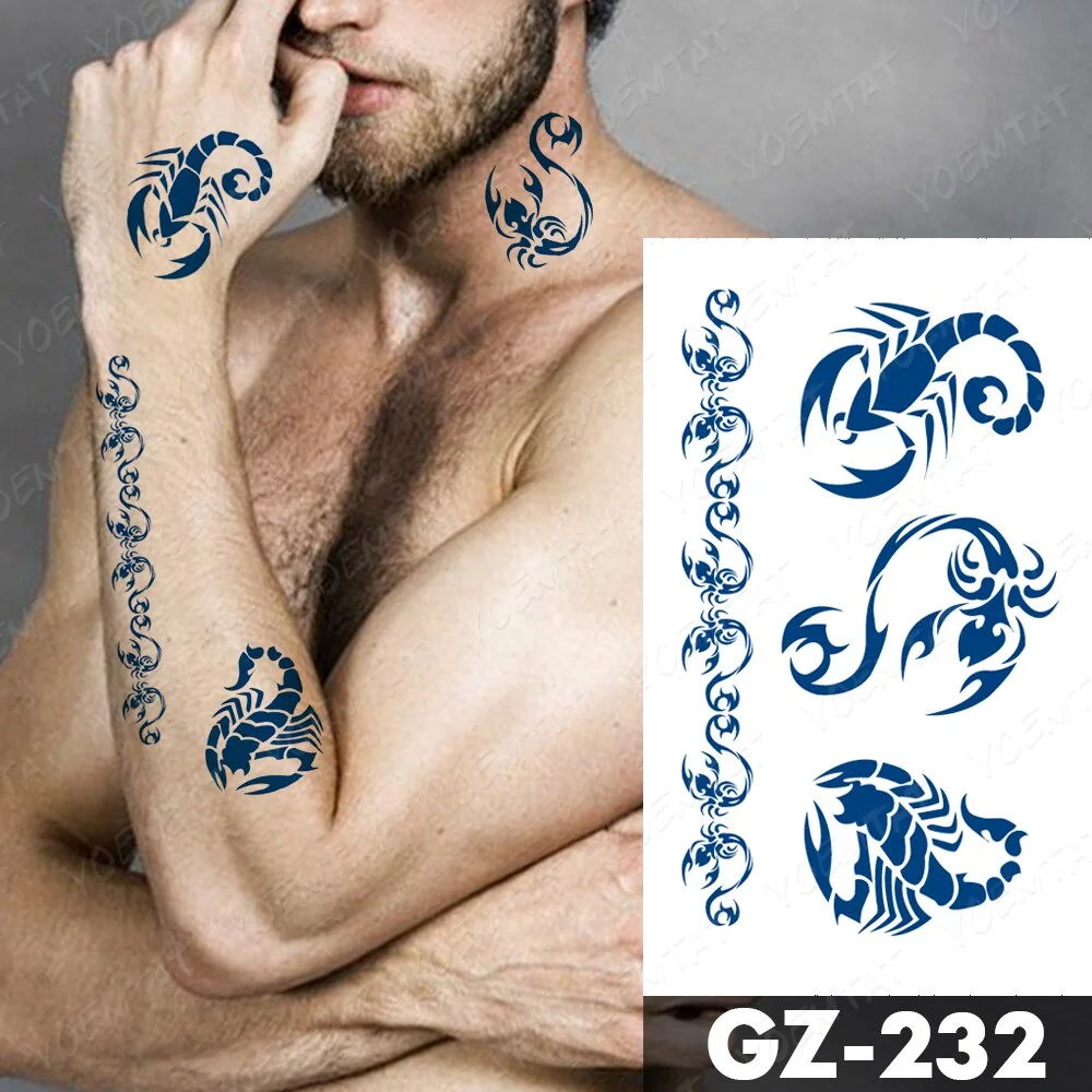 Sdrawing Lasting Ink Tattoos Body Art Waterproof Temporary Tattoo Sticker Butterfly Fairy Tatoo Arm Fake Feather Rose Swallow Tatto