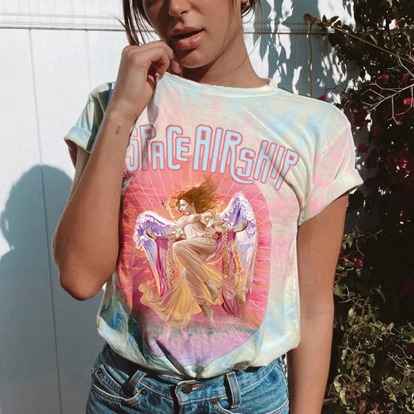 Colorful Printed Short-sleeved T-shirt