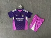 2025/2026 Real Madrid Goalie Purple Football Jersey 1:1 Thai quality Kids Size