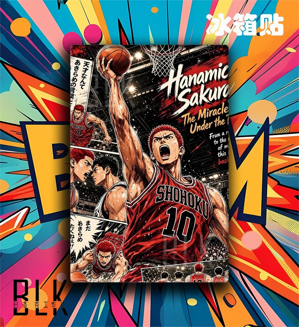 Sakuragi Hanamichi Painting - Slam Dunk | BLK Studio