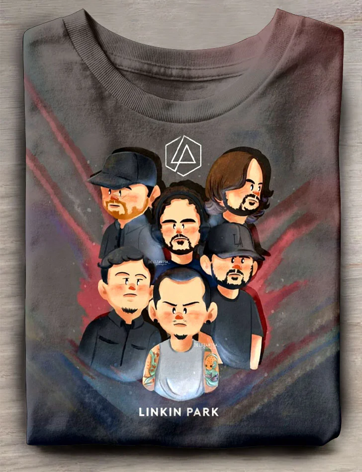 Teecade Teecade Linkin Park Cute Art Print T-shirt