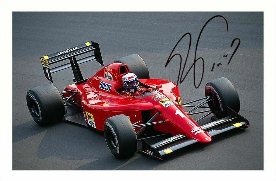 ALAIN PROST - FERRARI - FORMULA ONE AUTOGRAPH SIGNED PP Photo Poster painting POSTER