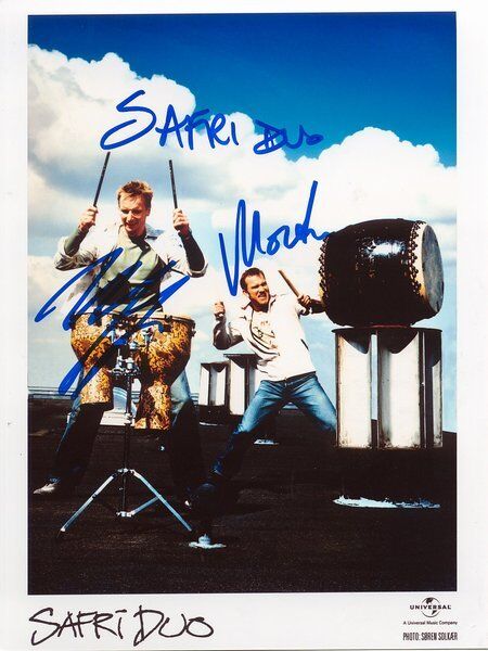 Safari Duo genuine autograph IN PERSON signed 6x8