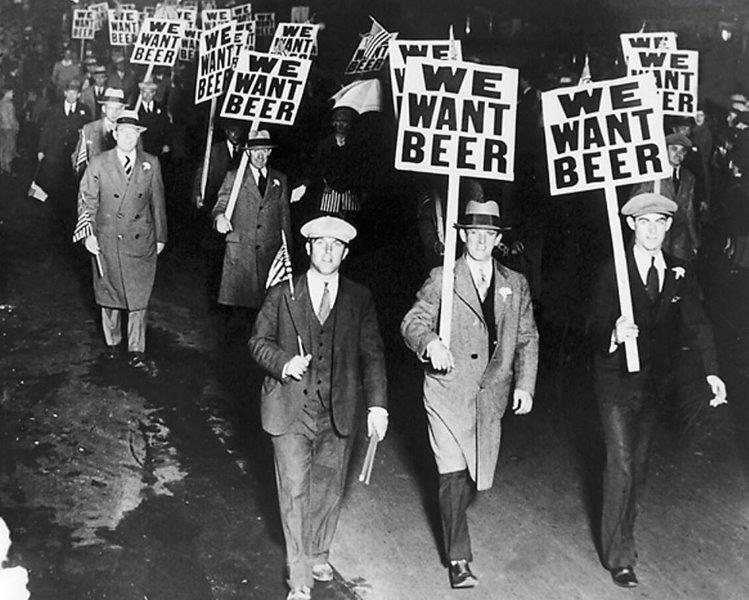 PROHIBITION WE WANT BEER 1920's Vintage 8 x 10 Glossy Photo Poster painting Man Cave Keg