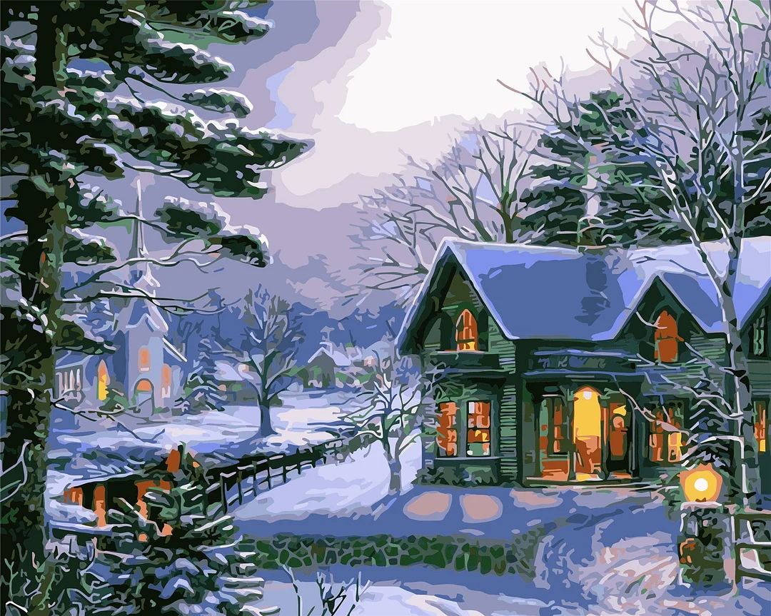Christmas Paint By Numbers Kits UK WH-80677