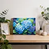 Blue Hydrangea-Framed oil painting by numbers 40*30CM