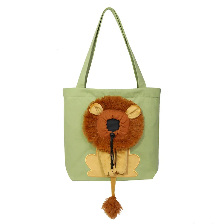 Soft Pet Lion Design Portable Breathable Bag Cat Dog Carrier Bag Outgoing Travel-Annaletters