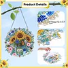 Sunflower Jar Sign DIY Diamond Painting Pendant Single Side Rhinestone