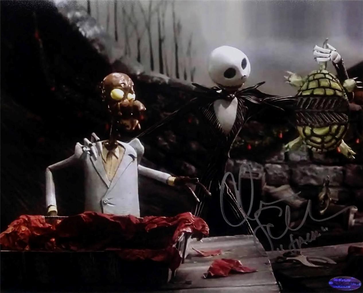 Chris Sarandon Signed Jack Skellington Nightmare Before Christmas 8x10 Photo Poster painting OC5