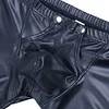 Men&lsquo;s Imitation Leather Underwear Sexy Boxer Briefs 