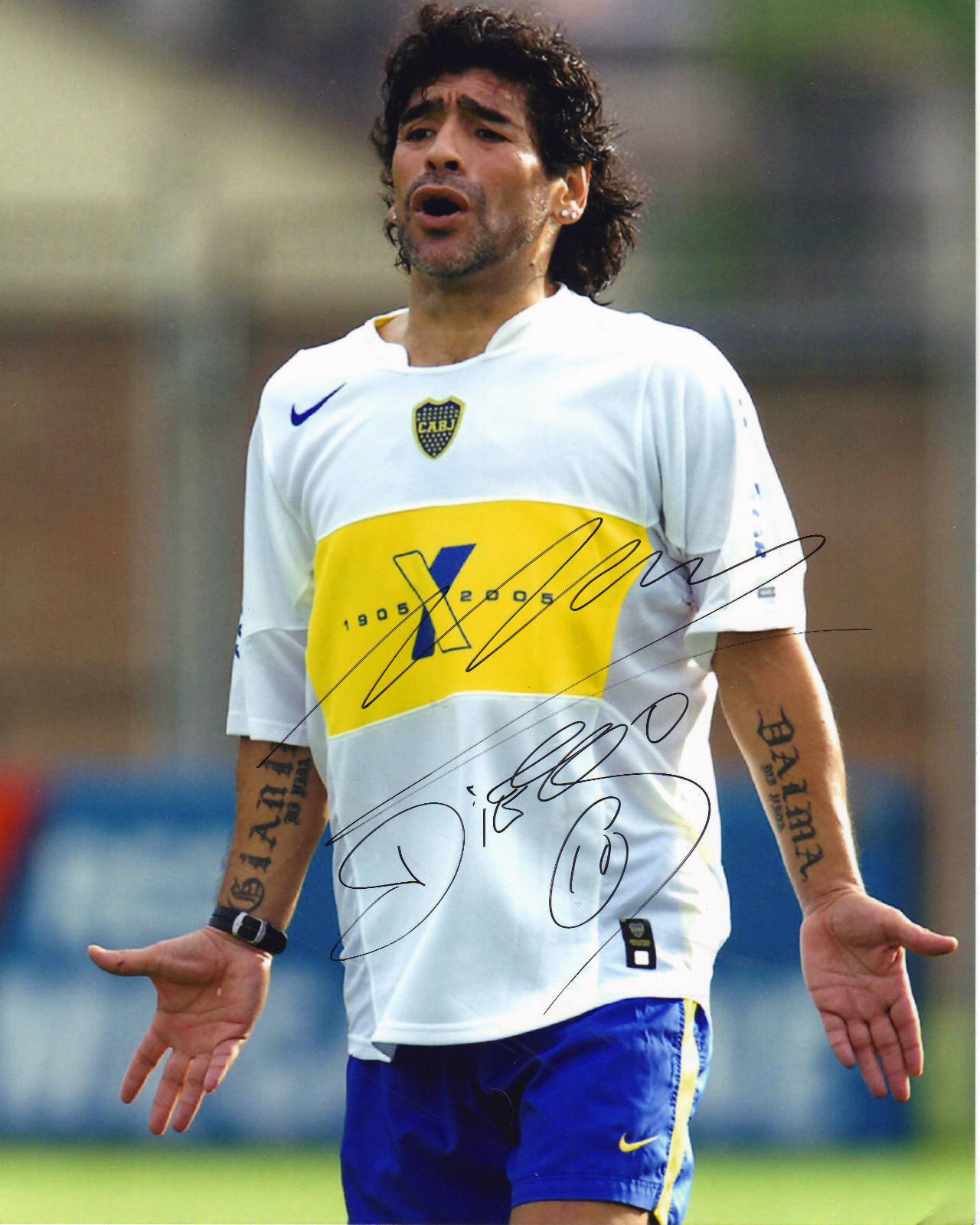 DIEGO MARADONA AUTOGRAPH SIGNED PP Photo Poster painting POSTER