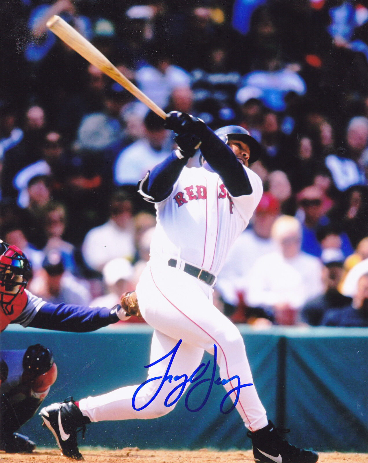 TROY O'LEARY BOSTON RED SOX ACTION SIGNED 8x10