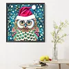 Diamond Painting -5D Full Round Drill Christmas Owl
