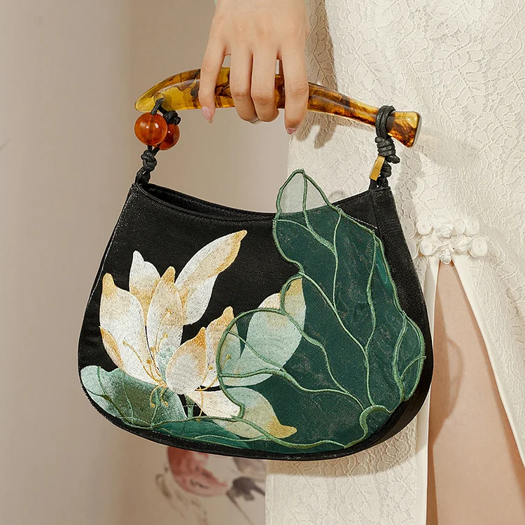 Floral Embroidery Handbag 2025 Retro Chic Chinese Shoulder Bag
