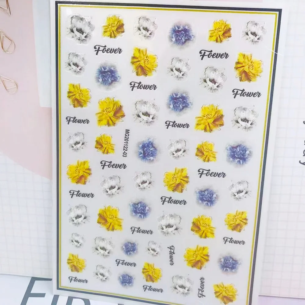 Churchf New 3D Self-Adhesive Bohemia Lovly Red Lips Image Nails Stickers for Nails Sticker Decorations Manicure Z0452-Nail Inspo