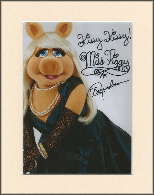 ERIC JACOBSON MISS PIGGY THE MUPPETS PP SIGNED AUTOGRAPH Photo Poster painting PRINT MOUNTED