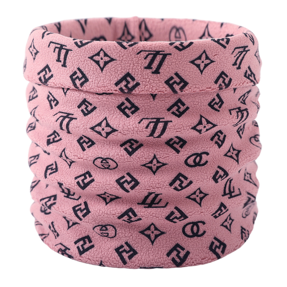 Monogram Velvet Neck Gaiter Scarf