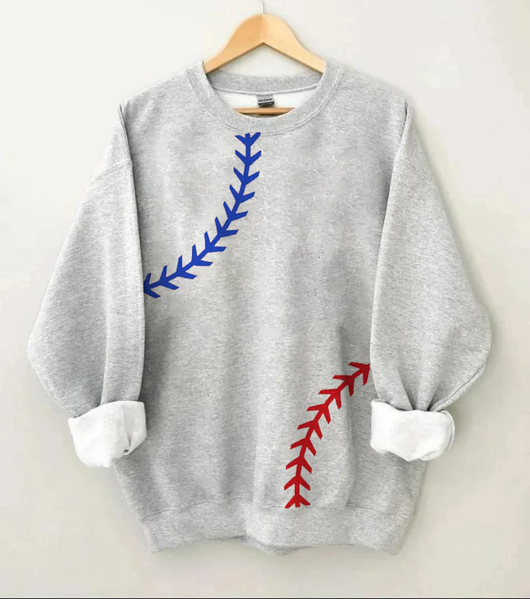 Baseball Print Sweatshirt
