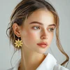 12 Pairs Denim DIY Diamond Art Earrings Double Sided Diamond Painting Earrings