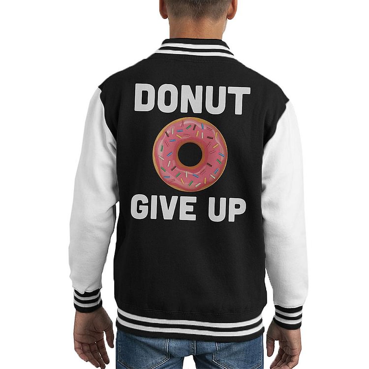 Donut Give Up Kid's Varsity Jacket