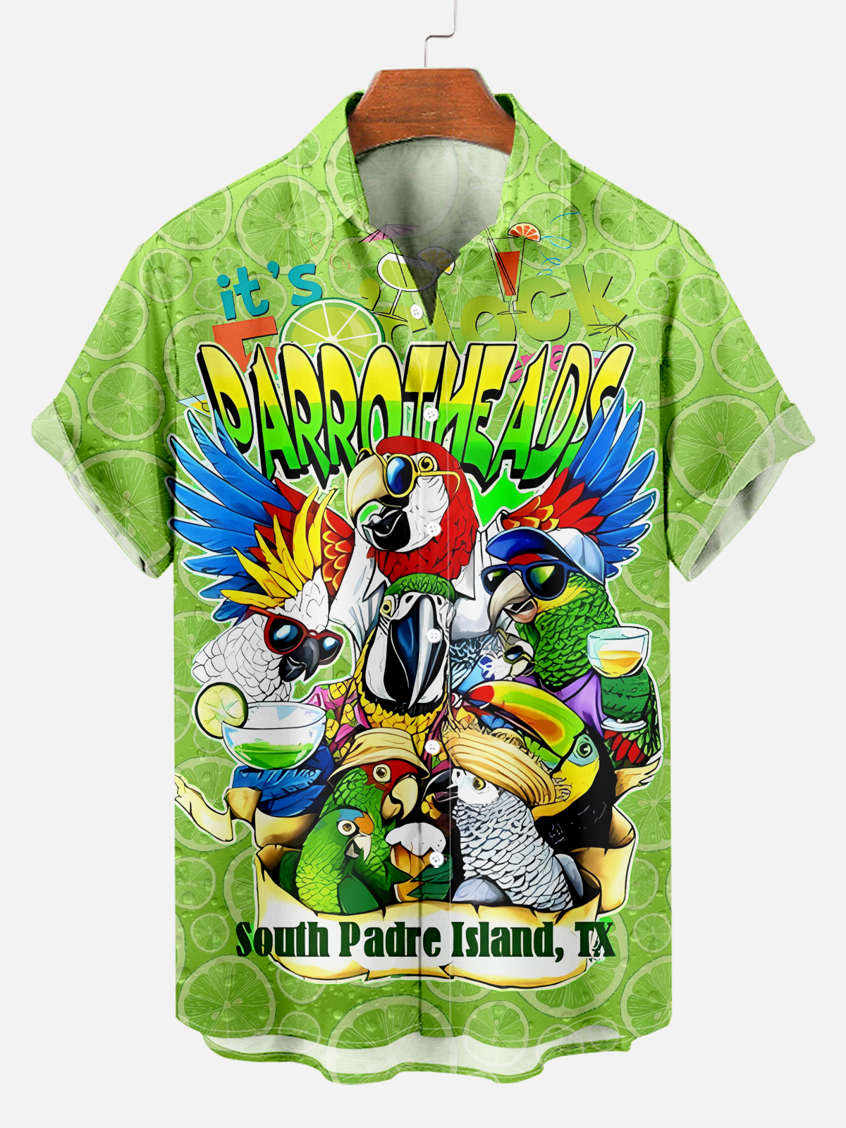Men's refreshing Hawaiian cartoon print shirt PLUSCLOTHESMAN