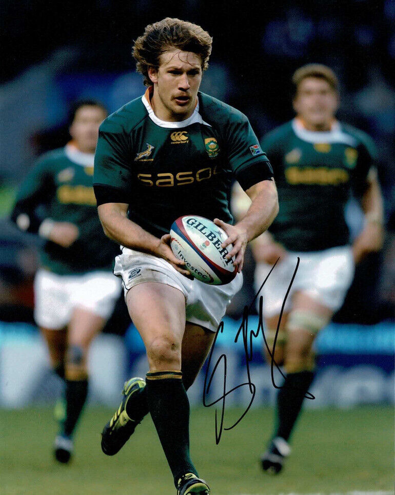 Francois Steyn Signed 10X8 Photo Poster painting SPRINGBOKS South Africa RWC 2019 AFTAL COA (D)