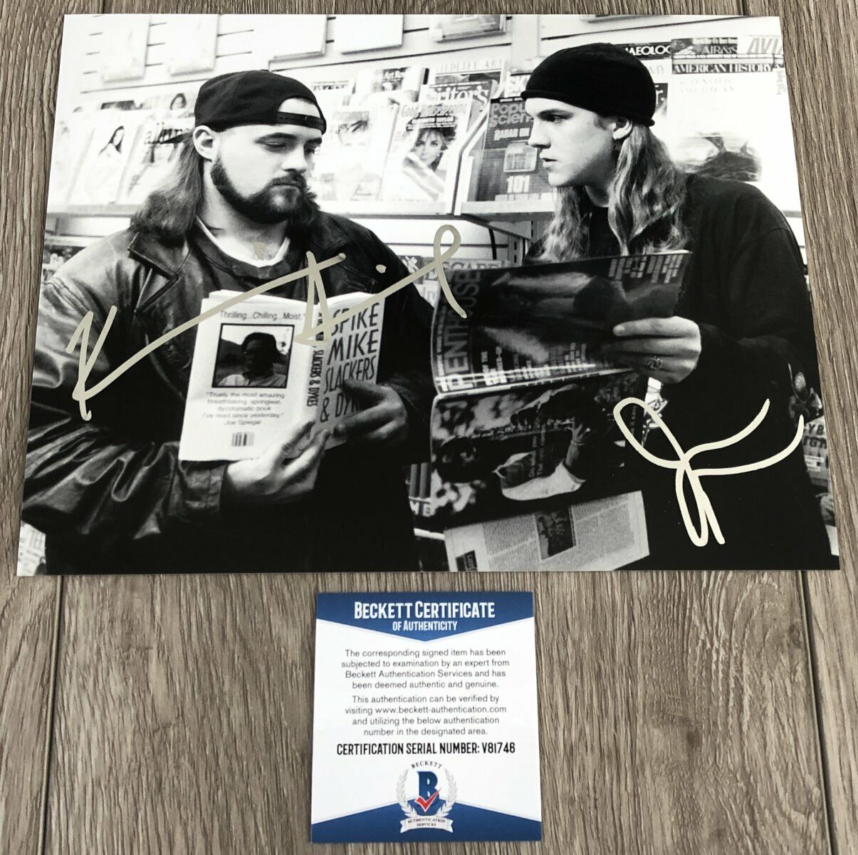 KEVIN SMITH JASON MEWES JAY & SILENT BOB STRIKE BACK SIGNED 8x10 Photo Poster painting BAS COA