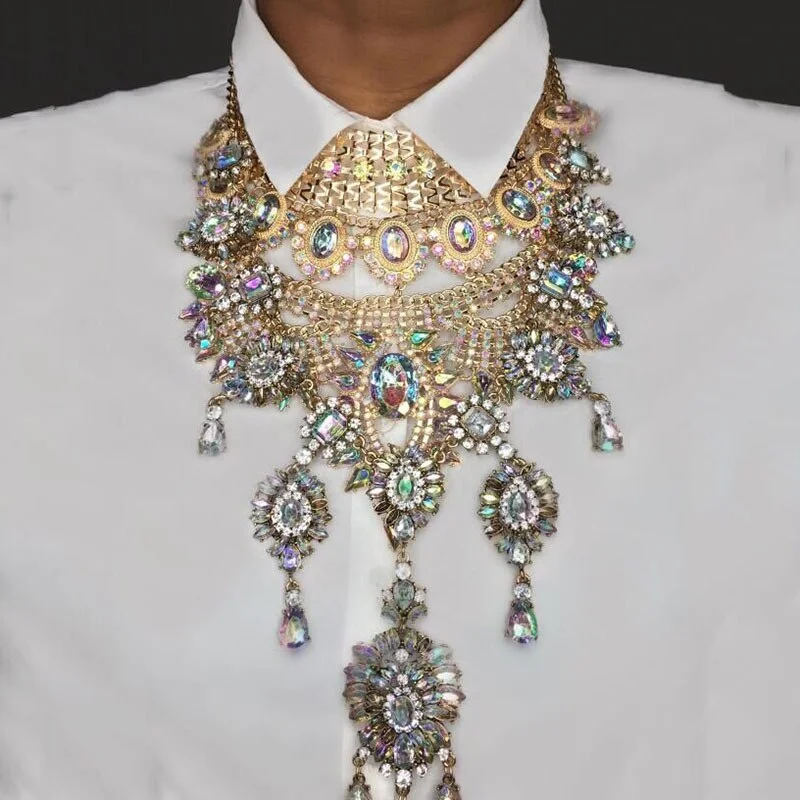 Dvacaman Korean Handmade Simulated Pearl Statement Necklace Women 2019 New Fashion Sex Body Chain Charm Necklace Jewelry Female