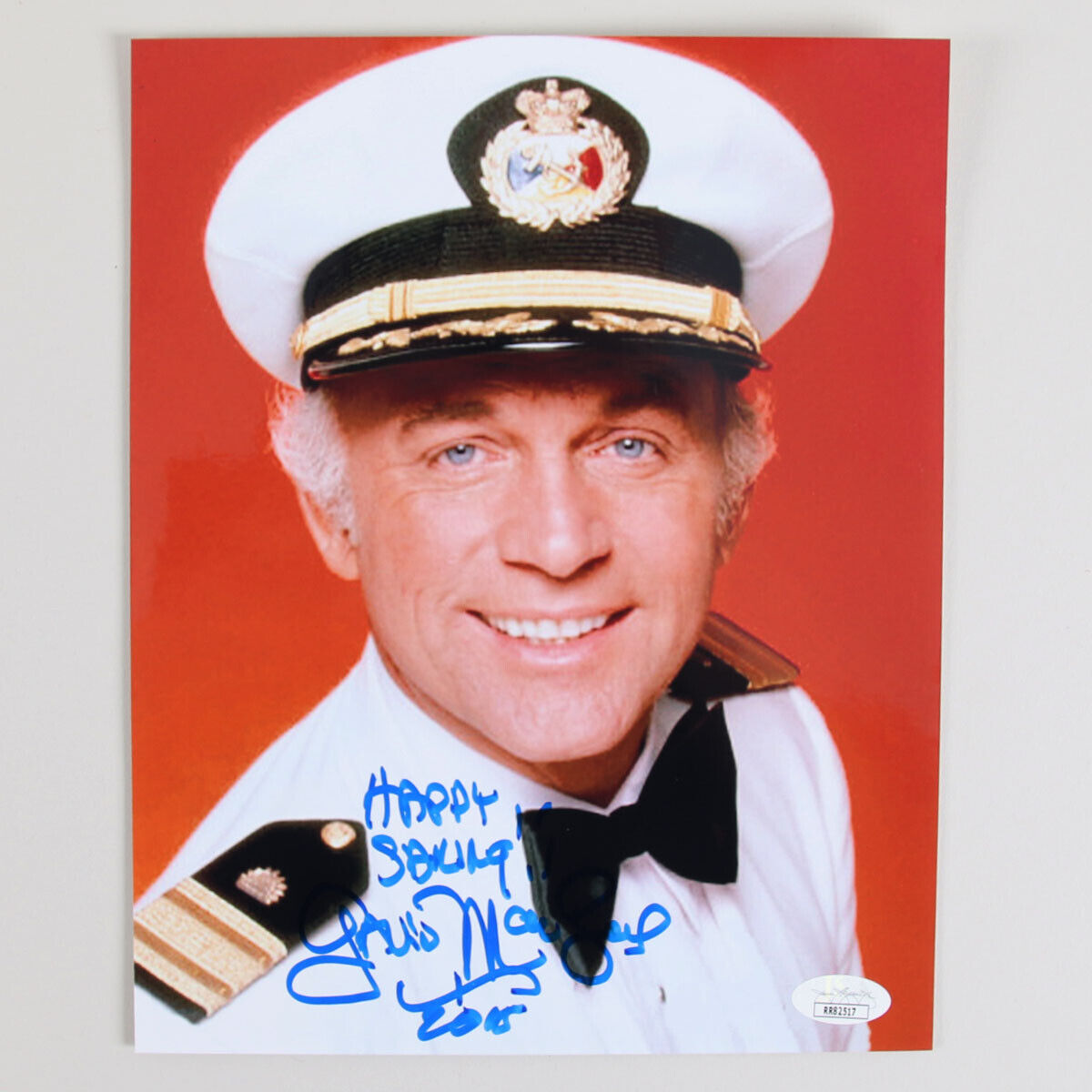 Gavin MacLeod Signed Photo Poster painting 8x10 The Love Boat - COA JSA