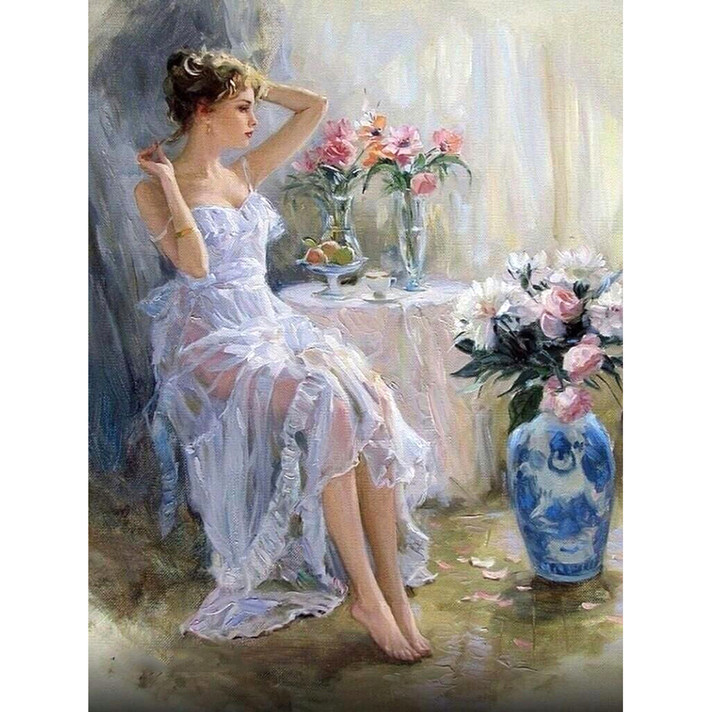 

Girl - Round Drill Diamond Painting - 30*40CM, 501 Original