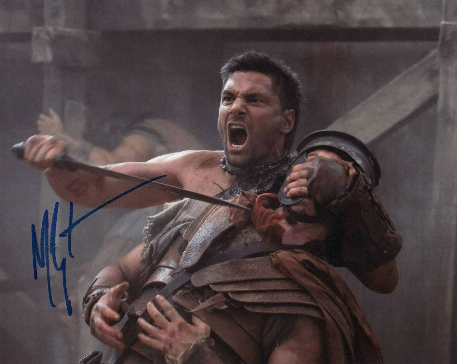 Spartacus Manu Bennett Autographed Signed 8x10 Photo Poster painting COA w/proof