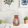 Motif fleur en bois - vase artisanal 5d bricolage