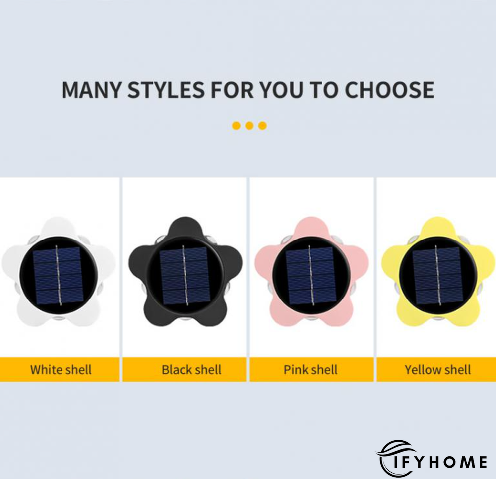 3PCS Solar LED Outdoor Wall Light Waterproof Garden Decor Lamp | IFYHOME