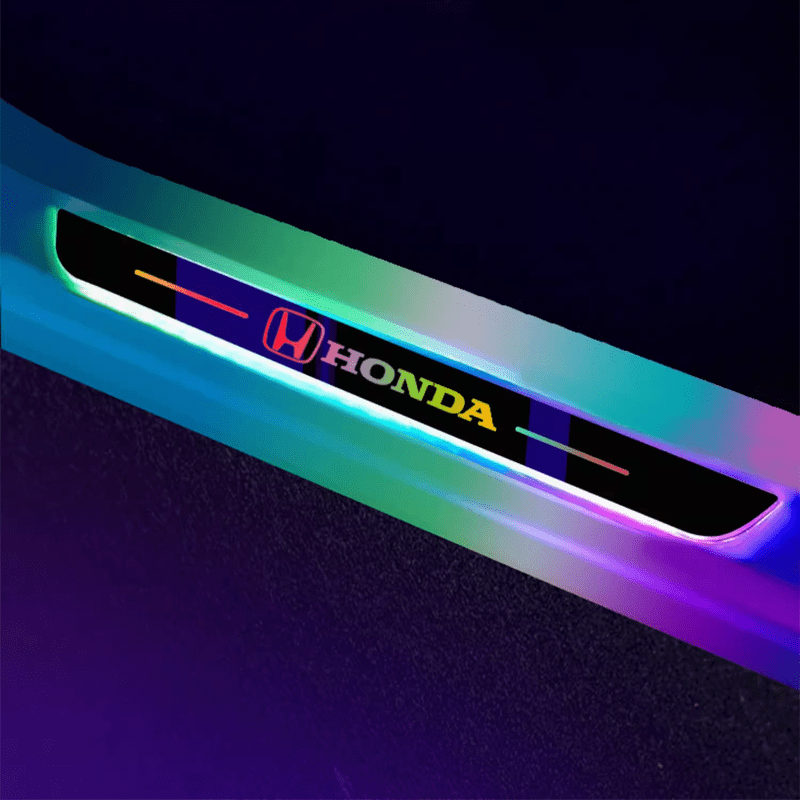 Honda-Compatible Smart LED Color Car Door Sill Protector