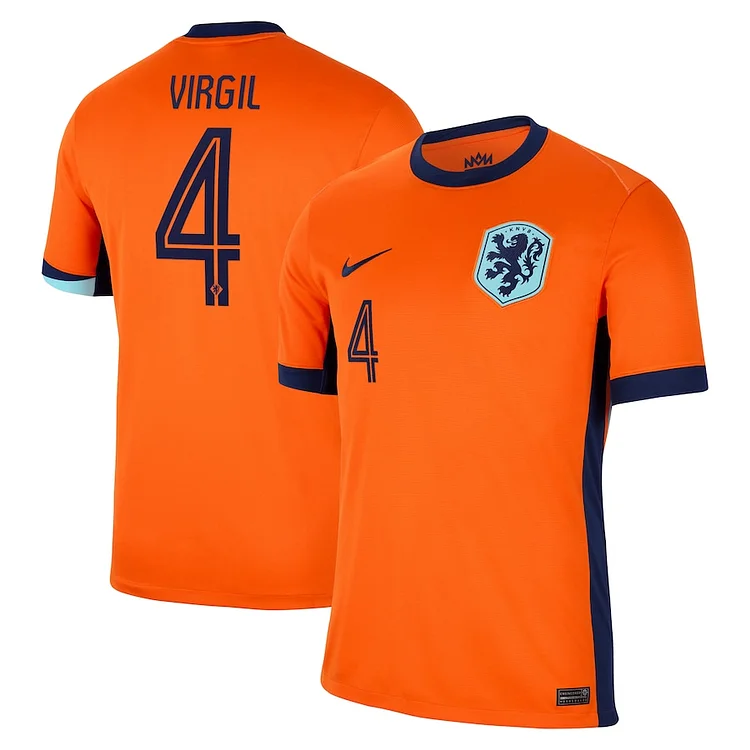 Maillot Pays-Bas Virgil van Dijk 4 Domicile Euro 2024