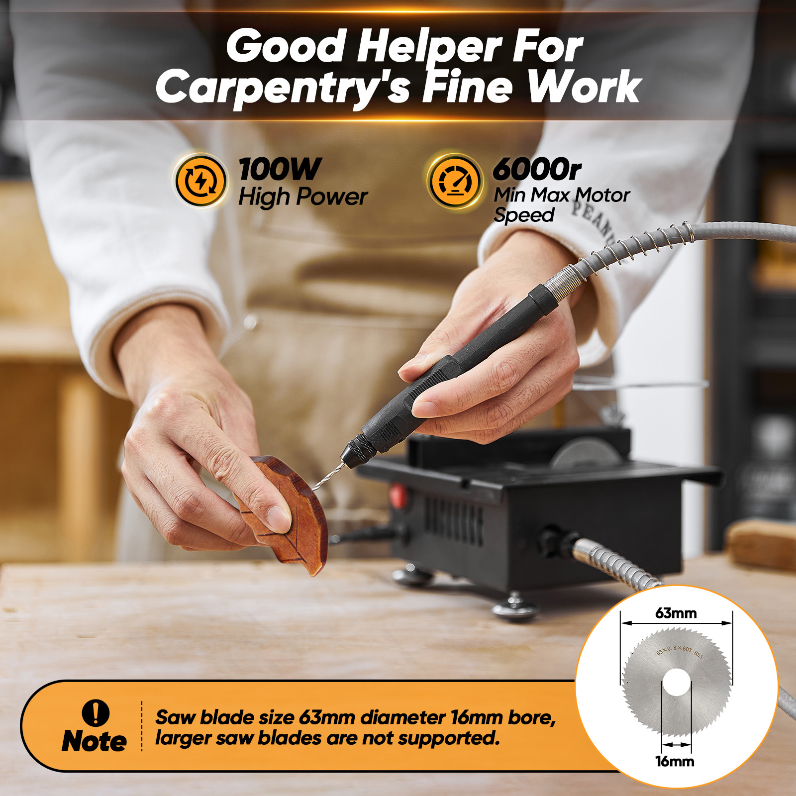 SAKER Mini Multifunctional Table Saw