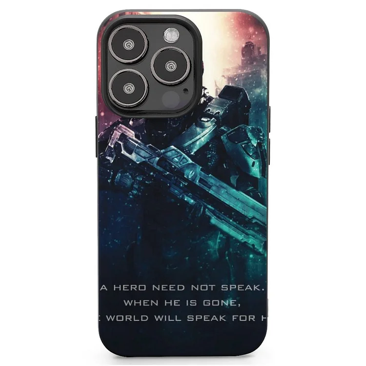 Halo Tagline Mobile Phone Case Shell For IPhone 13 and iPhone14 Pro Max and IPhone 15 Plus Case - Heather Prints Shirts