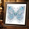 Blue Butterfly DIY Partial Drill Diamond Painting Kit for Adults 30x30cm